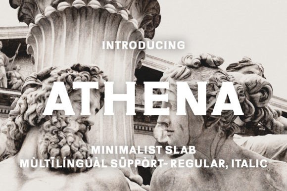 Athena Typeface: A Bold Slab Serif Rooted in Greek Elegance