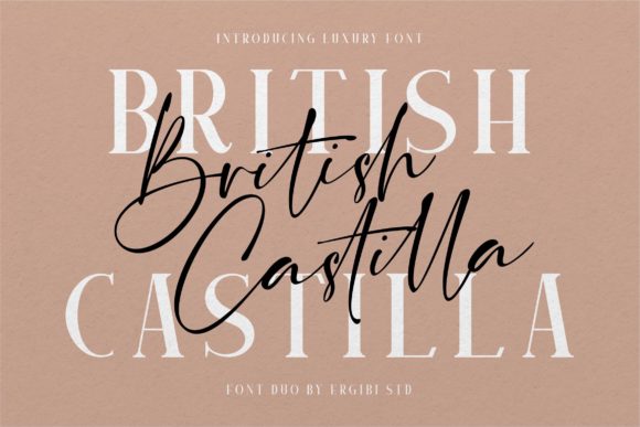 British Castilla: A Beautiful Duo Font for Creative Designers