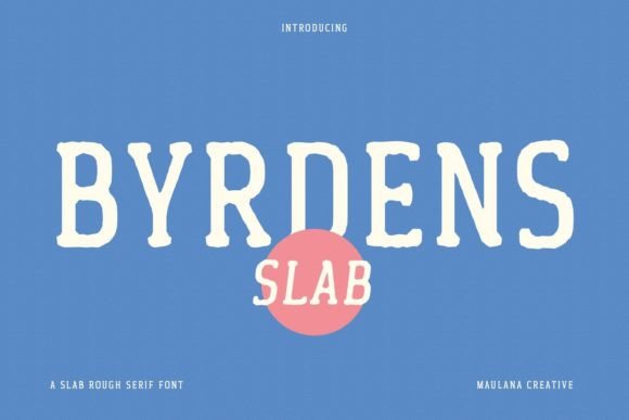 Byrdens Font: A Retro Slab Serif for Creative and Professional Projects