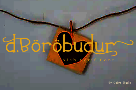 D Borobudur: A Unique Slab Serif Font for Creative and Professional Use