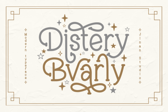 Distery Bvarly: A Modern Slab Serif Font for Creative and Professional Use