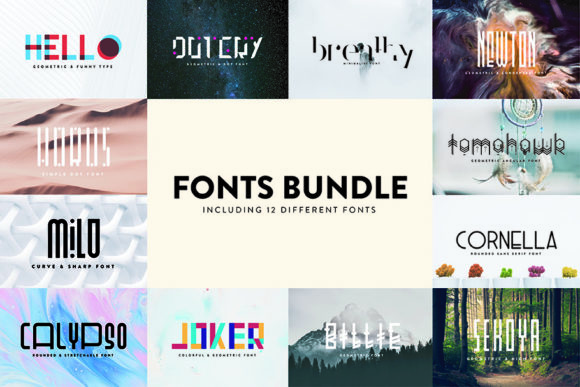 Fonts Bundle Vol 1: A Comprehensive Guide to Enhancing Your Design Projects