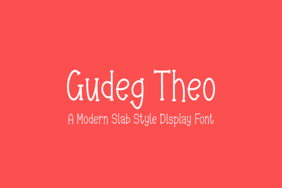 Gudeg Theo: A Modern Slab Serif Font for Creative Projects