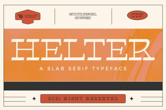 Helter: A Bold and Chic Slab Serif Font