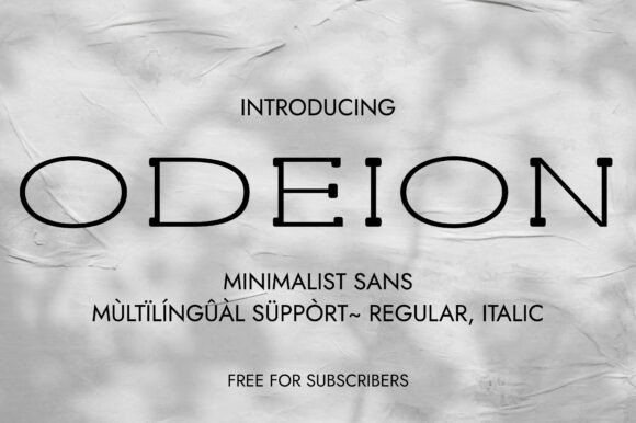 Odeion: The Elegance of Luxury in Typography