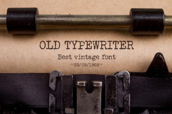 Old Typewriter Font: A Retro Touch for Modern Designs