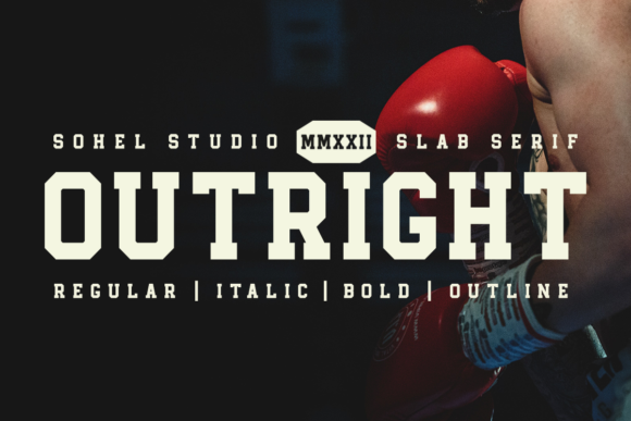 Outright Font: A Bold Choice for Sporty and Vintage-Inspired Designs