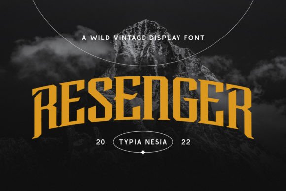 Resenger: The Ultimate Font for Capturing Bold, Vintage Adventure Aesthetics