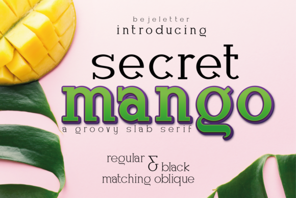 Secret Mango: A Confident Slab Serif Font for Modern Design