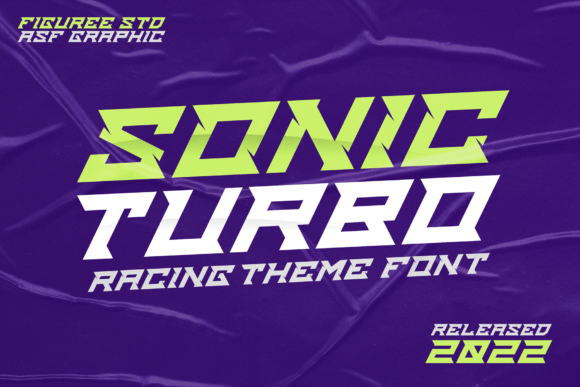 Sonic Turbo: The Ultimate Racing-Themed Font for High-Impact Design