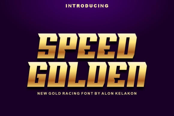 Speed Golden: A Modern Slab Serif Font for Bold and Versatile Design