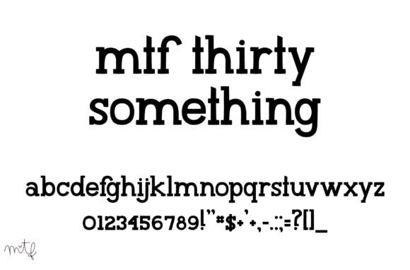 Thirty Something: A Timeless Slab Serif Font for Modern Design