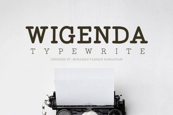 Wigenda Typewrite: A Bold and Timeless Choice for Modern Design